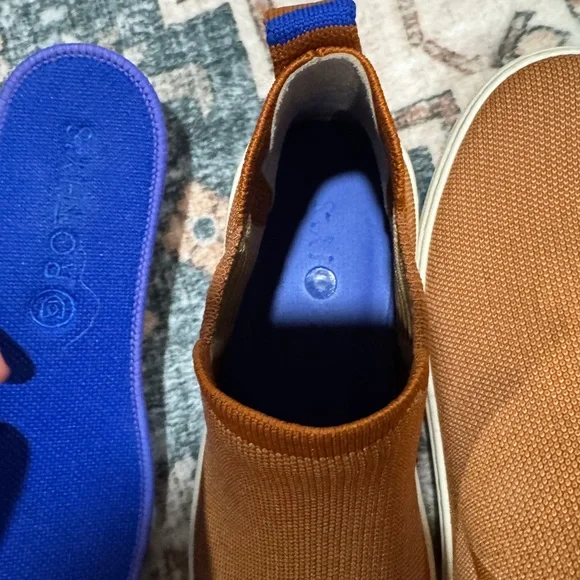 Rothy’s tan brown high top slide in washable sneaker - Picture 5 of 7